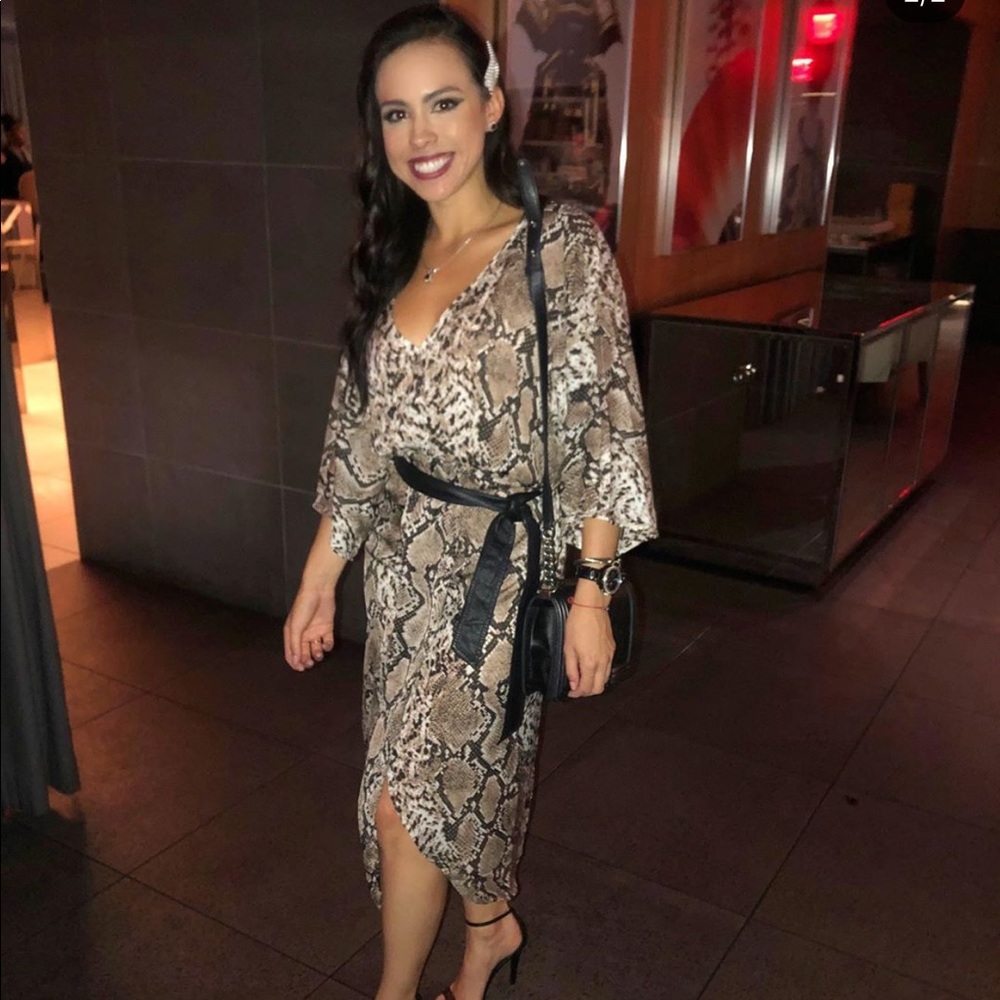 Snake Skin Print dress